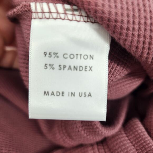 Lovers + Friends Thermal Knit Celeste Unlined Skirt in Deep Mauve Size Medium - Picture 5 of 5